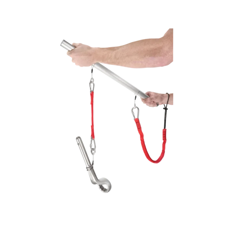 Longe 1,2 m Attache poignet et mousqueton 80mm en inox à vis (SLS) Facom | LAN-WRT1.2