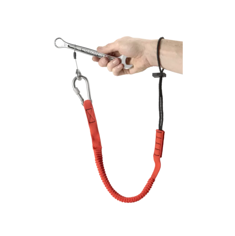 Longe 1,2 m Attache poignet et mousqueton 80mm en inox à vis (SLS) Facom | LAN-WRT1.2