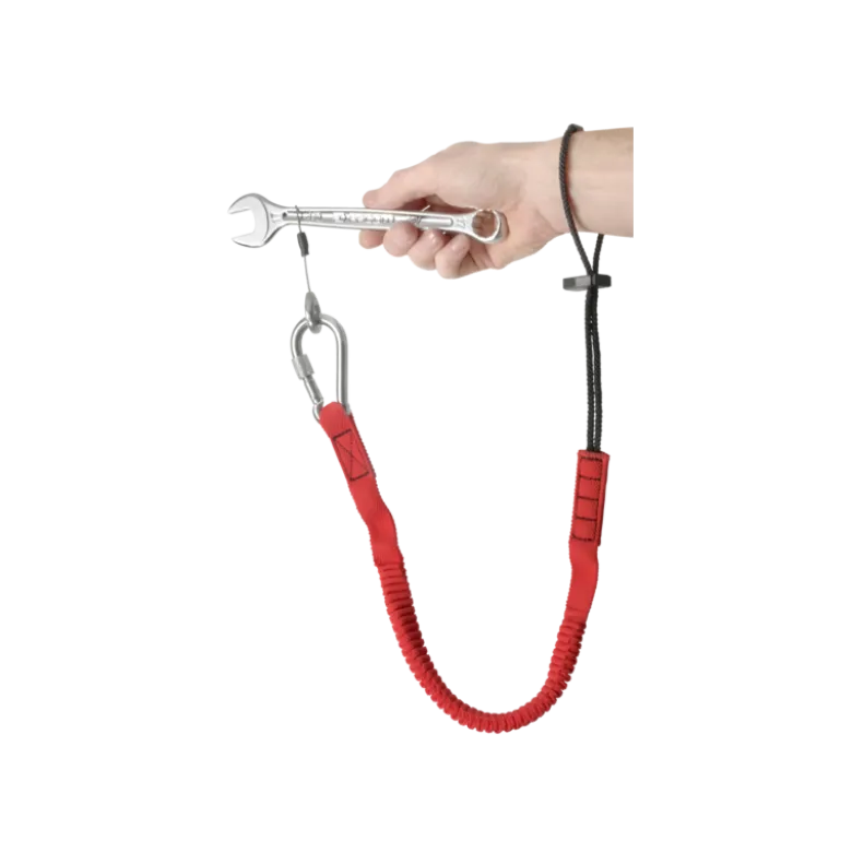 Longe 1,2 m Attache poignet et mousqueton 80mm en inox à vis (SLS) Facom | LAN-WRT1.2