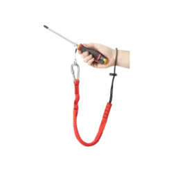 Longe 1,2 m Attache poignet et mousqueton 80mm en inox à vis (SLS) Facom | LAN-WRT1.2