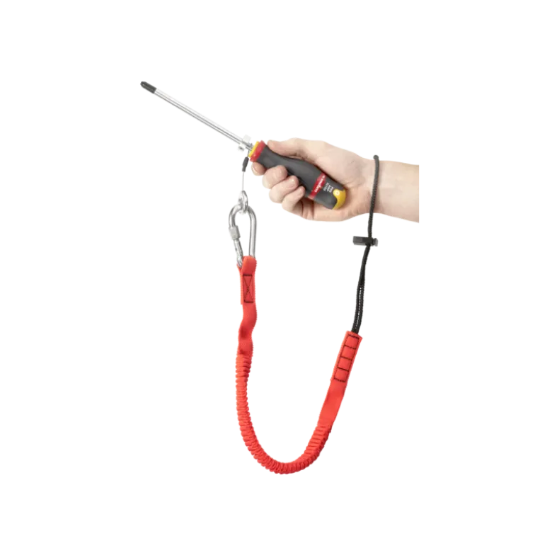 Longe 1,2 m Attache poignet et mousqueton 80mm en inox à vis (SLS) Facom | LAN-WRT1.2
