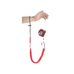 Longe 1,2 m Attache poignet et mousqueton 80mm en inox à vis (SLS) Facom | LAN-WRT1.2