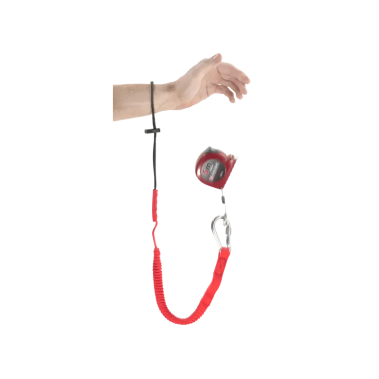 Longe 1,2 m Attache poignet et mousqueton 80mm en inox à vis (SLS) Facom | LAN-WRT1.2
