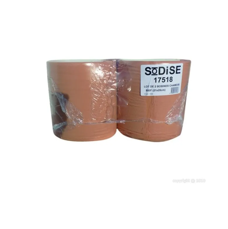 Lot 2 bobines chamois eco 800 formats 210 x 250 - Sodise | 17518