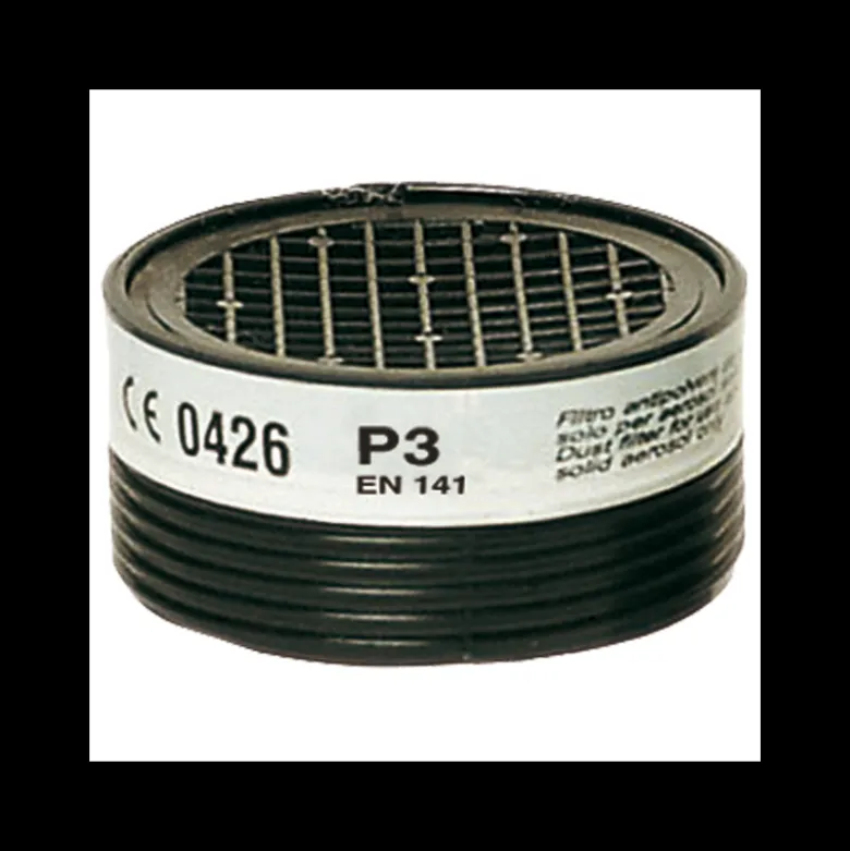 Lot de 2 cartouches filtrantes pour demi-masques respiratoire P3 - poussières toxiques SUPAIR | 22170
