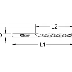Lot de 10 forets HSS-G meulés, Ø6,5 mm KS Tools | 330.2065