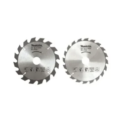 Lot de 2 lames carbure bois standard, Ø 185 mm, pour scies circulaires