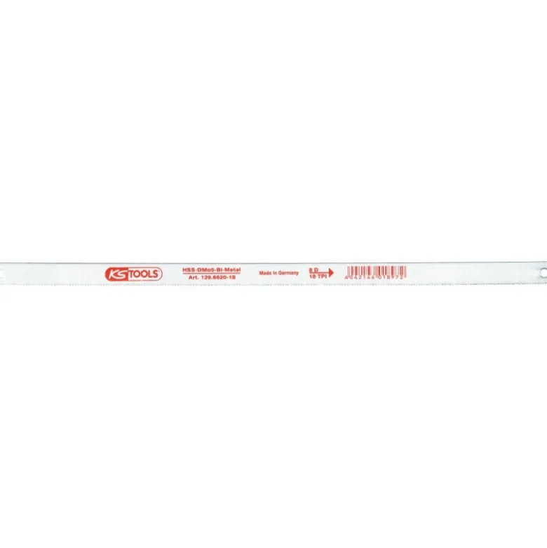 Lot de 10 lames de scie HSS bi-métal/ BMO5 - 10 dents - le paquet de 10 lames - KS Tools | 129.6620/10