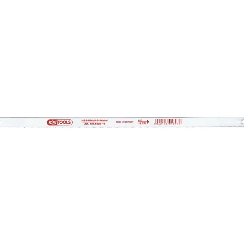 Lot de 10 lames de scie HSS bi-métal/ BMO5 - 10 dents - le paquet de 10 lames - KS Tools | 129.6620/10