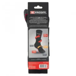 Lot de 3 paires de chaussettes de travail longues - FACOM | FX/1/CHS/X3/RED