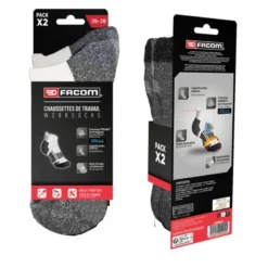 Lot de 2 paires de chaussettes de travail - FACOM | FX/1/CHVX2/HEXAB