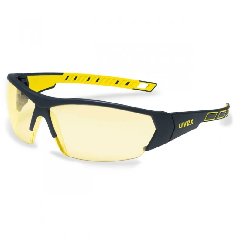 Lunettes de protection à branches jaunes i-works Uvex | 9194365