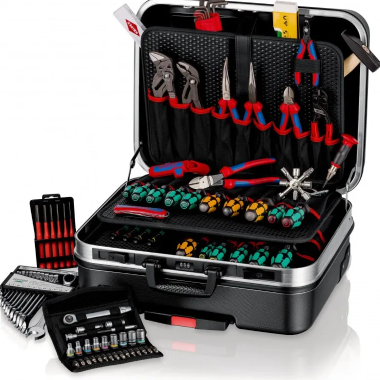 Mallette "Big Basic Move" 90 outils Roulettes et poignée téléscopique - KNIPEX | 00 21 06 M