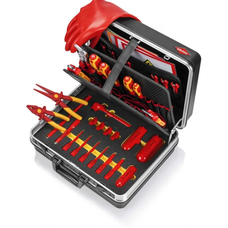 Mallette à outils "Basic" E-Mobilité - Coque en ABS résistant - 41 compartiments - KNIPEX | 002105EV