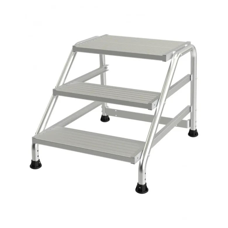 Marchepieds et repose-pied aluminium 3 marches Tubesca-Comabi | 02379833