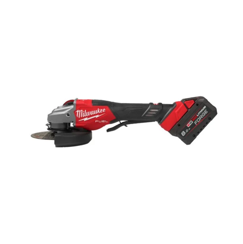 Meuleuse d'Angle FUEL 18V , 125mm, Interrupteur homme-mort, Frein, 8.0Ah - Milwaukee | 4933493418
