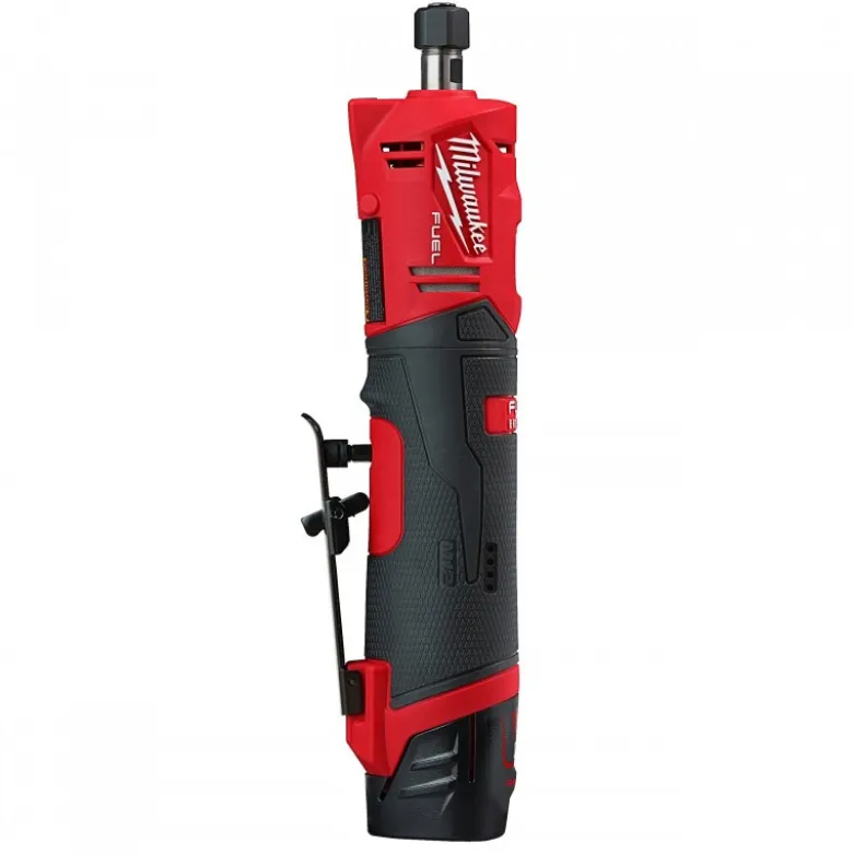 Meuleuse droite FUEL 12 volt, 4Ah et 2Ah, 1 batterie 2Ah et 1 batterie 4Ah FDGS-422B - Milwaukee | 4933471436