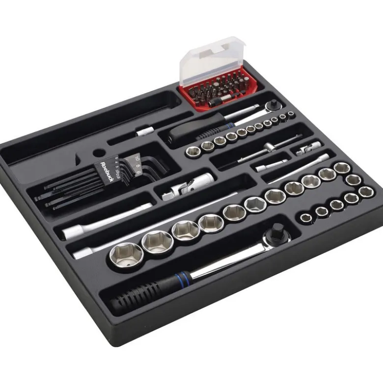 MODULE CLIQUET EMBOUT ET DOUILLE 78 ELEMENTS - ROEBUCK | 880765