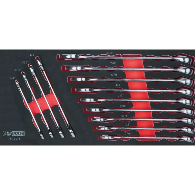 Module de clés mixtes ULTIMATE en pouces, 13 pièces - KS Tools | 713.2016