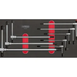 Module de clés mâles 6 pans à poignée en T, 8 pièces - KS Tools | 713.5017