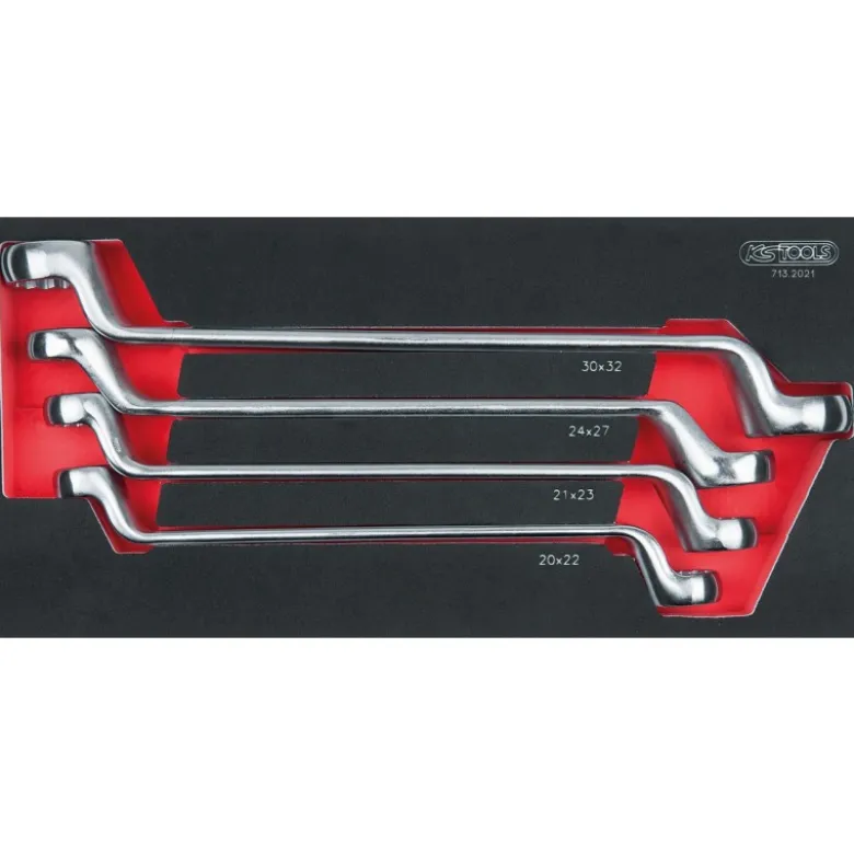 Module de clés polygonales contre-coudées 75°, 4 pièces - KS Tools | 713.2021
