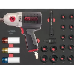 Module de douilles et clé à chocs pneumatique 1/2", 20 pièces - KS Tools | 712.1020