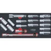 Module de douilles longues et accessoires 1/2", 17 pièces" - KS Tools | 713.1026