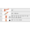Module de douilles 6 pans et cliquet 3/8" isolés 1000 V 17 pièces - KSTools | 713.1121