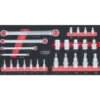 Module de douilles ULTIMATE et clés TORX 1/4 - 1/2, 25 pièces - KS Tools | 713.5008