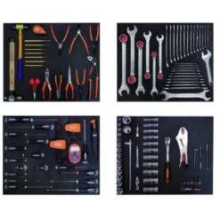 Module de 4 mousses pour maintenance automobile - 168 pcs - Bahco | FF1ASET-AUTO2