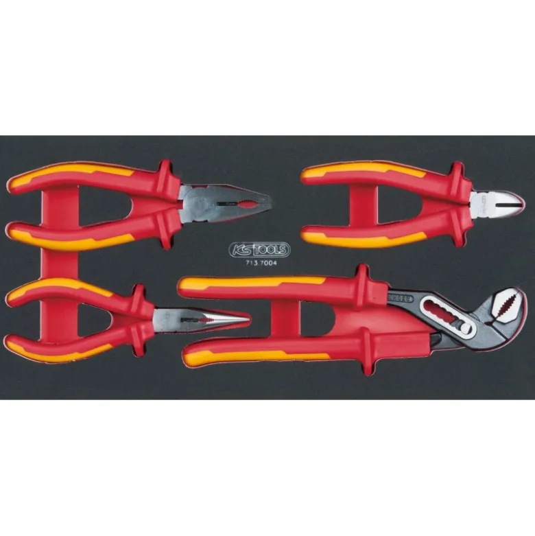 Module de 4 pinces isolées 1000V ERGOTORQUE - KS Tools | 713.7004
