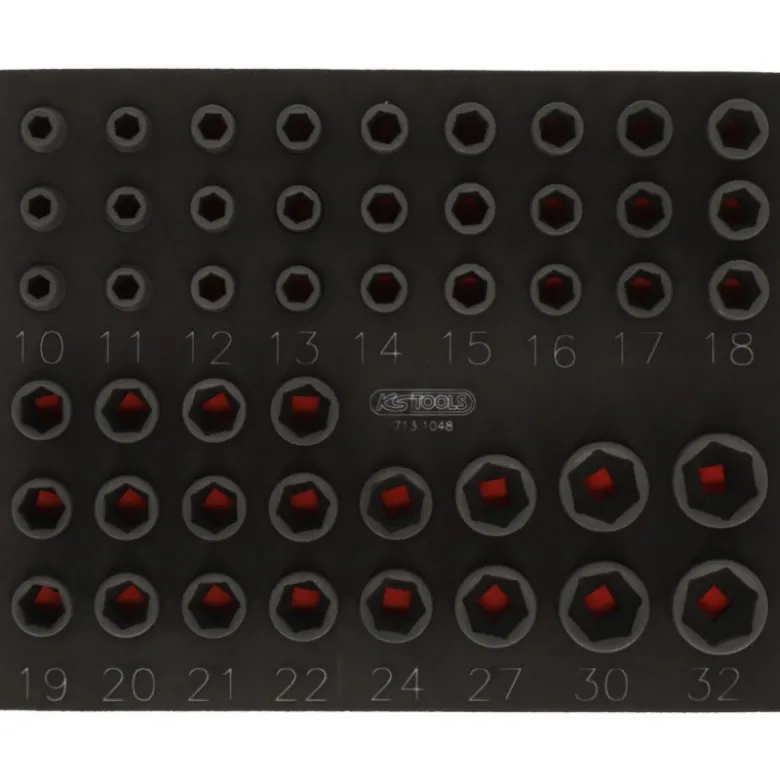 Module douilles choc 1/2 48pcs - KSTools | 713.1048
