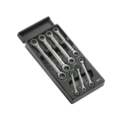 Module d'outillage 7 Clés polygonales à cliquet oeil 12 pans de 6 à 19mm Facom | MOD.64J7