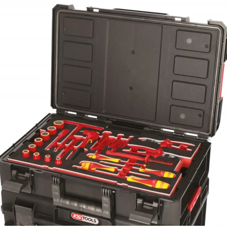 Module d'outillage isolés pour véhicule hybride ou électrique pour boites de transport SCM, 25 pcs KSTools | 716.0025