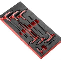 MODULE MOUSSE DE 7 CLES MALES EN T - TETE SPHÉRIQUE - FACOM FRANCE | MODM.84TZSA