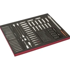 Module mousse Fit&Go 3/3, douilles 1/2" & 3/8" & jeu d'embouts - 177 Pcs - Bahco | FF1A165