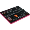 Module mousse Fit&Go 3/3, embouts, tournevis à cliquet, douilles 1/2" et 1/4" - 104 pcs - Bahco | FF1A051