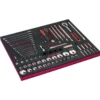 Module mousse Fit&Go 3/3, jeu de douilles 1/4"-1/2", clés et pinces - 94 Pcs - Bahco | FF1A153