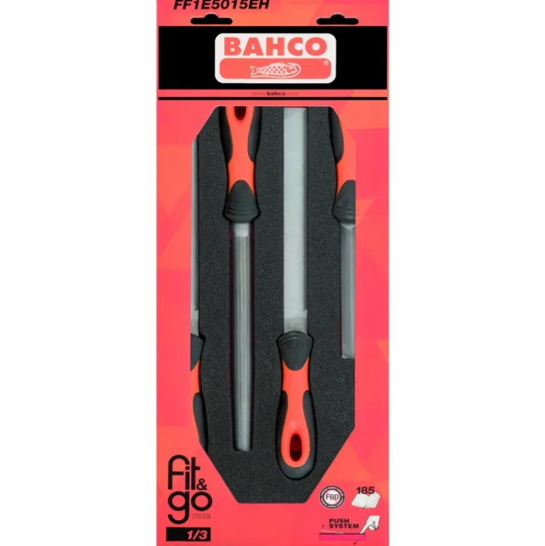 Module mousse Fit&Go 1/3, limes ERGO™ - 4 Pcs emballage individuel - Bahco | FF1E5015EH