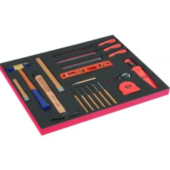Module mousse Fit&Go 3/3 marquage laser, tournevis ERGO™, manche en T & clés mâles - 18 Pcs - Bahco | FF1A212LM