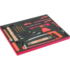 Module mousse Fit&Go 3/3 marquage laser, outils de frappe et de coupe, limes - 36 Pcs - Bahco | FF1A216LM