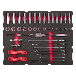 MODULE MOUSSE PACKOUT SET CLIQUET 3/8 55pcs - Carton - Milwaukee | 4932493640