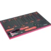 Module mousse pour servante 40", clés mâles 6 pans en T, pieds de biche - 21 Pcs - Bahco | FF1B09LM