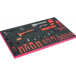 Module mousse pour servante 40", pinces, clés & pied à coulisse - 32 Pcs - Bahco | FF1B05LM