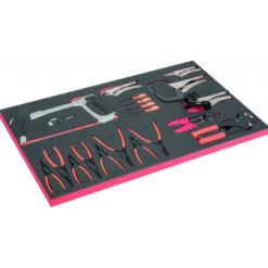 Module mousse pour servante 40", scie à métaux, pinces à circlip & pinces étaux - 20 Pcs - Bahco | FF1B10LM