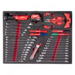 MODULE MOUSSE POUR SET D’OUTILS D’ÉCLAIRAGE, DE COUPE, DE MESURE ET DE CLÉS DE 14 PCS - Milwaukee | 4932500759