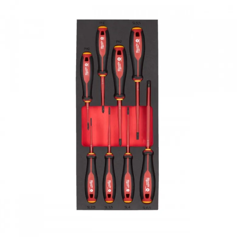 MODULE SERVANTE TOURNEVIS VDE TRI-LOBE 8 PCS - Blister - Milwaukee | 4932493249
