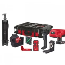 M12 3PLKIT-401P Laser 3 lignes, vert, haute visibilité, 12V, 4Ah Milwaukee | 4933478960