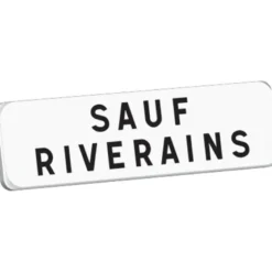 M9 T1 700 BLANC SAUF RIVERAINS TALIAPLAST | 525353