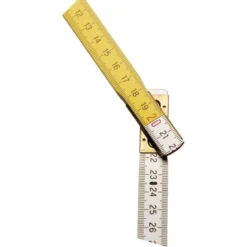 MÈTRE PLIANT, MESURE PLIANTE 2M X 17MM BOIS BLANC-JAUNE STANLEY 0-35-458